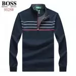 sport boss t-shirt manche longue orange phlash ligne poitrine zipper